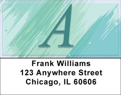 Restoration Monograms - A Address Labels | LBQBL-34