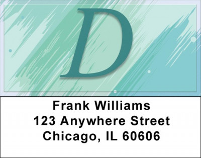 Restoration Monograms - D Address Labels | LBQBL-37