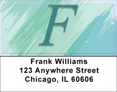 Restoration Monograms - F Address Labels | LBQBL-39