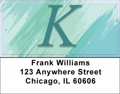 Restoration Monograms - K Address Labels | LBQBL-44
