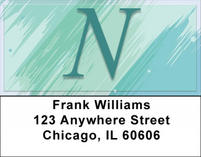 Restoration Monograms - N Address Labels | LBQBL-47
