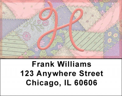 Shabby Chic Monograms - H Address Labels | LBQBL-67