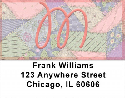 Shabby Chic Monograms - M Address Labels | LBQBL-72