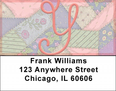 Shabby Chic Monograms - Y Address Labels | LBQBL-84
