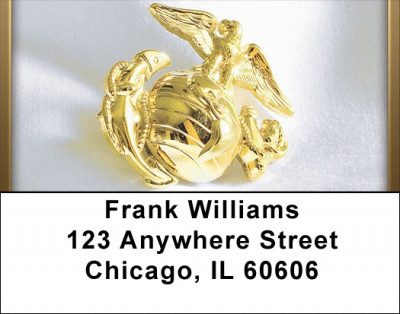 Marine Emblem Address Labels | LBQBM-22