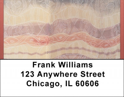 African Inspired Prints Address Labels | LBQBM-50