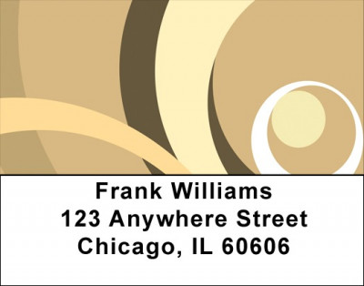 Swirlin Circles Address Labels | LBQBN-03