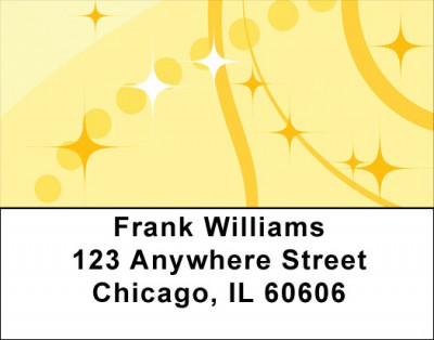 Circle Of Stars Address Labels | LBQBN-89