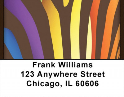 Wild Zebra Stripes Address Labels | LBQBO-21