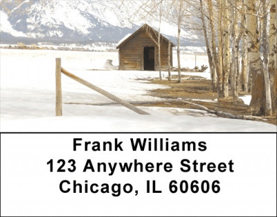 Mountain Cabin Address Labels | LBQBP-51