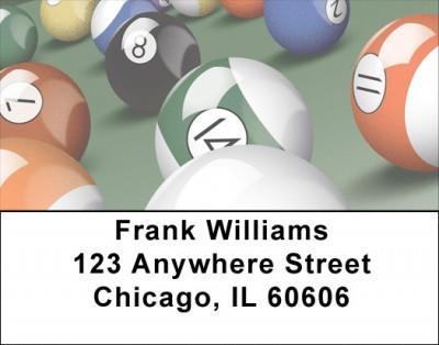 Billiard Balls Address Labels | LBQBP-88