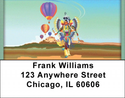 Balloons And Natives Address Labels | LBQBQ-35