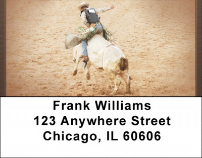 Bull Riders Address Labels | LBQBQ-42