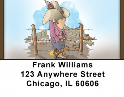 The Cowpoke Address Labels | LBQBQ-60