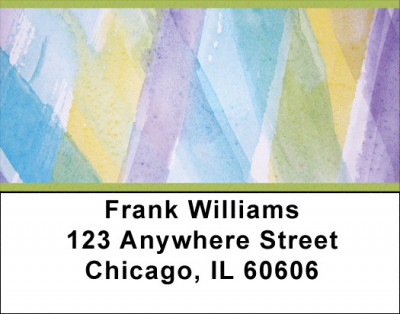 Abstraction In Watercolor Address Labels | LBQBR-02