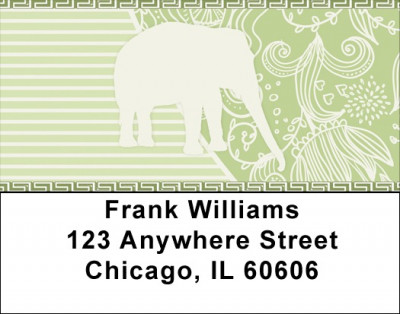 Ethnic Inspired Jungles Address Labels | LBQBR-11