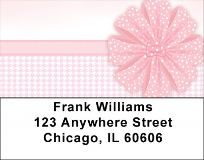 Pink Ribbon Party Address Labels | LBQBR-24