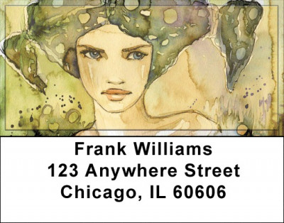 Contemplating Women Address Labels | LBQBR-42