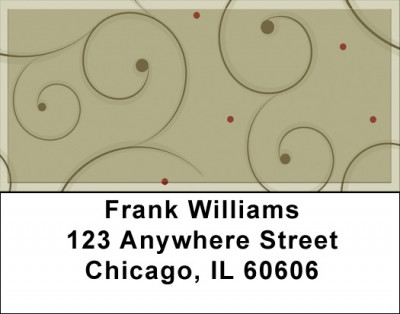 Curl and Swirl Address Labels | LBQBR-48