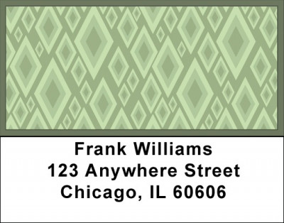 Geometric Diamonds and Stars Address Labels | LBQBR-58