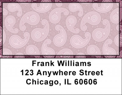 Paisley Blue Address Labels | LBQBR-76