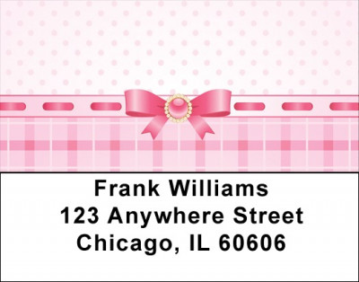 Pink Ribbon Fun Address Labels | LBQBR-81