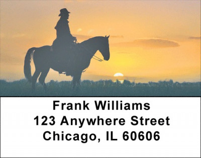 Roundup At Sunrise Address Labels | LBZANJ-13