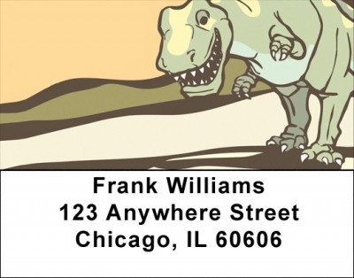 Cute & Friendly Dinosaurs Address Labels | LBZANJ-97