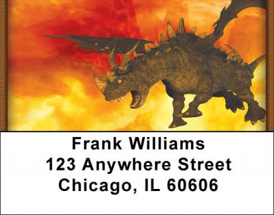 Fire Breathing Dragons Address Labels | LBZANK-04