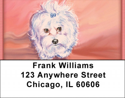 All Gussied Up Address Labels | LBZDOG-32