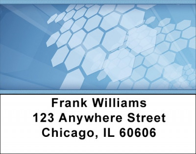 Digital Hexagons Address Labels | LBZGEO-42