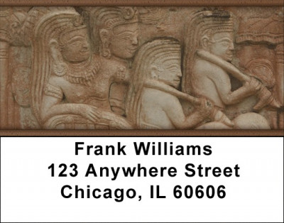 Carvings From Around The World Address Labels | LBZGEO-69