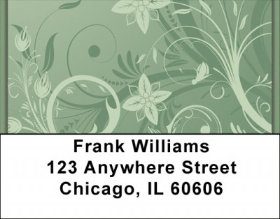 Filigree Flowers Address Labels | LBZGEP-05