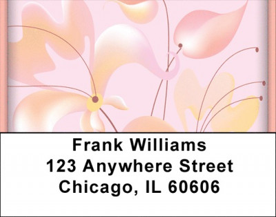 Spaced Flowers Address Labels | LBZGEP-07