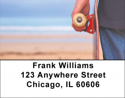 Skateboards Address Labels | LBZSPO-48
