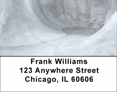 Skateboarding Concrete Address Labels | LBZSPO-79
