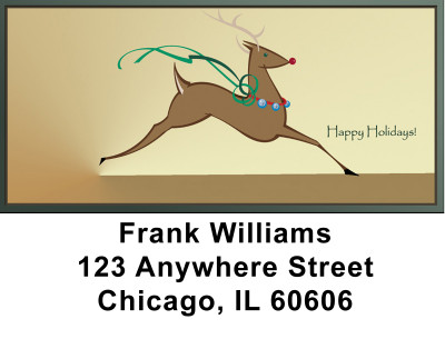 Christmas Reindeer Address Labels | LBZXMS-27