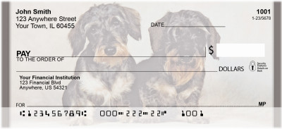 Longhaired Dachshunds Personal Checks | QBB-48