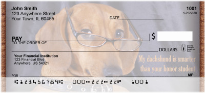 Smarter Dachshunds Personal Checks | QBB-49