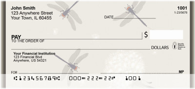 Dandelions And Dragonflies Personal Checks | QBC-06