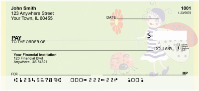 Lucky Ladybug Fairy Personal Checks | QBC-91