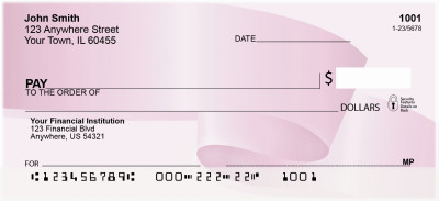 Pink Ribbons Of Hope Personal Checks | QBE-10