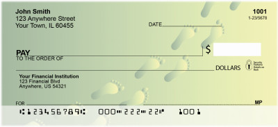 Green Footprints Personal Checks | QBE-19