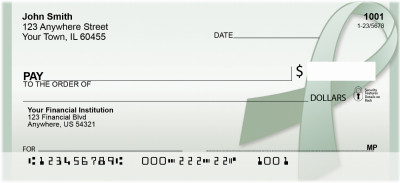 Green Ribbon Personal Checks | QBE-48