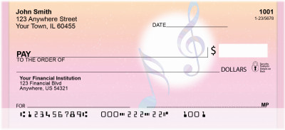 Music travels Personal Checks | QBE-81