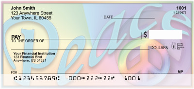 Rainbows Of Peace Personal Checks | QBI-93