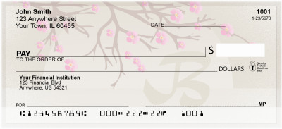 Cherry Blossom Serenity - B Monogram Checks | QBJ-60