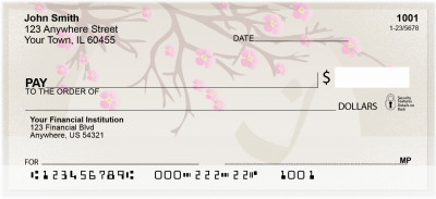 Cherry Blossom Serenity - I Monogram Checks | QBJ-67
