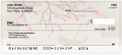 Cherry Blossom Serenity - L Monogram Checks | QBJ-70
