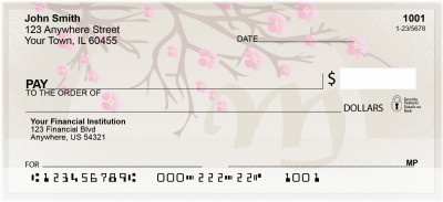 Cherry Blossom Serenity - M Monogram Checks | QBJ-71